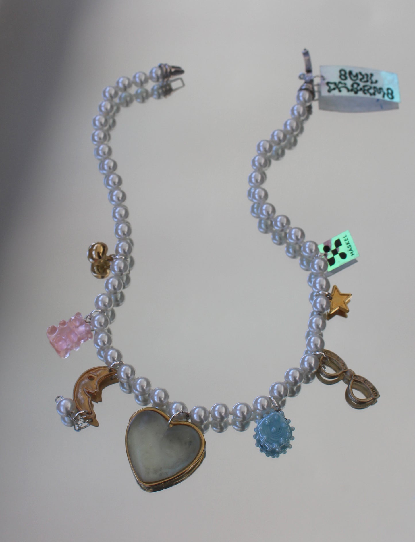 A AB HEART NECKLACE