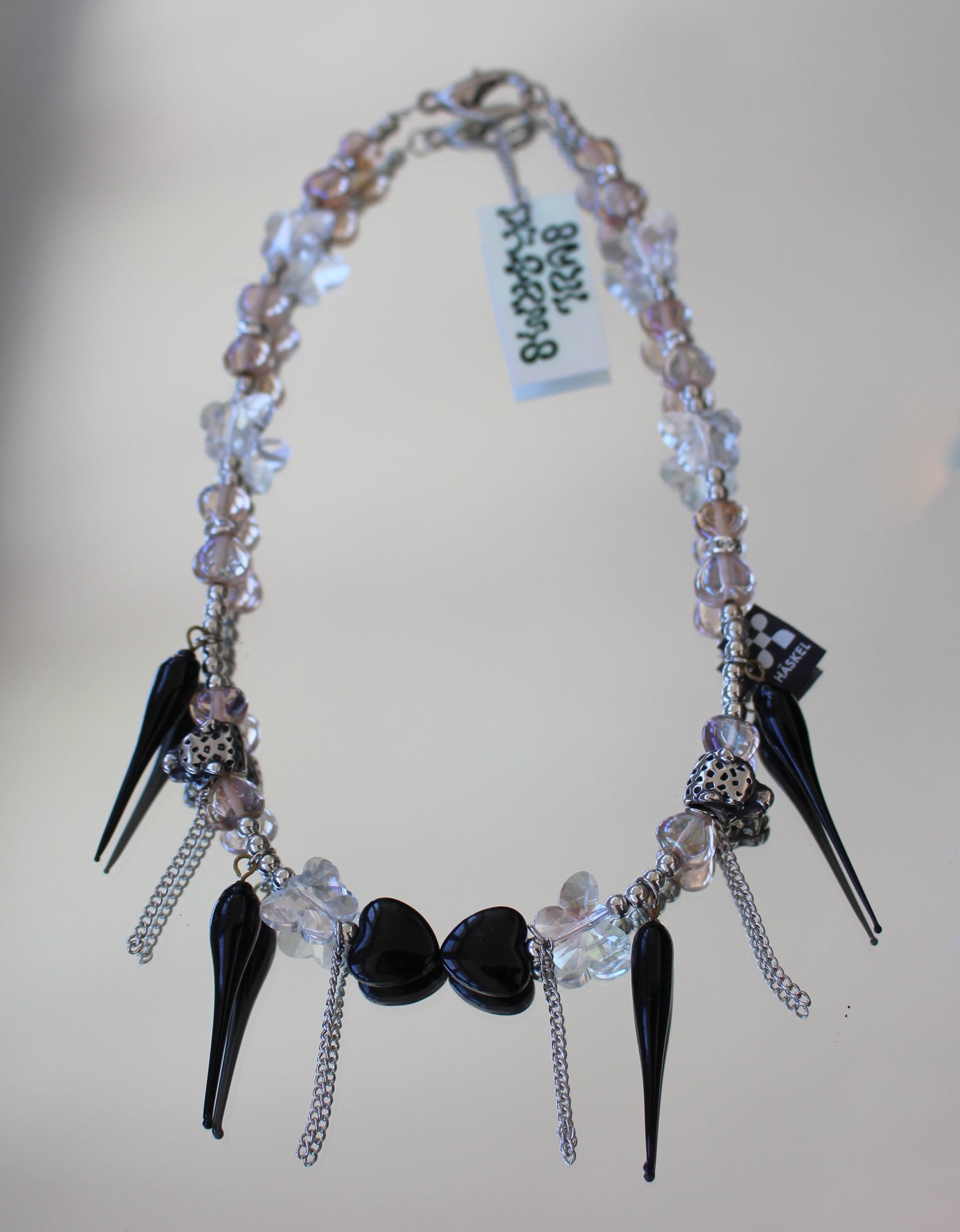 A BI LEPARD PINK NECKLACE