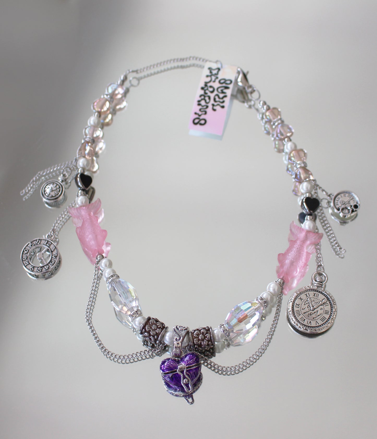 A CLOCK NOW NECKLACE