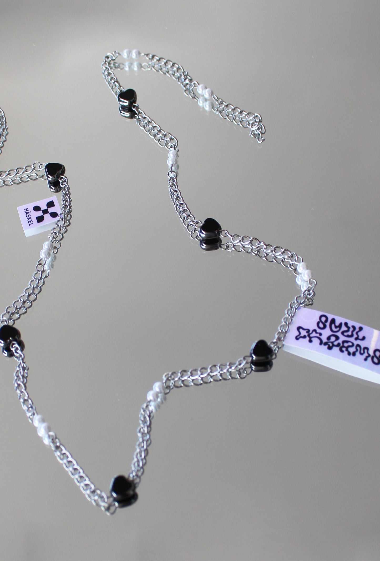 A AB HEART BELLY CHAIN