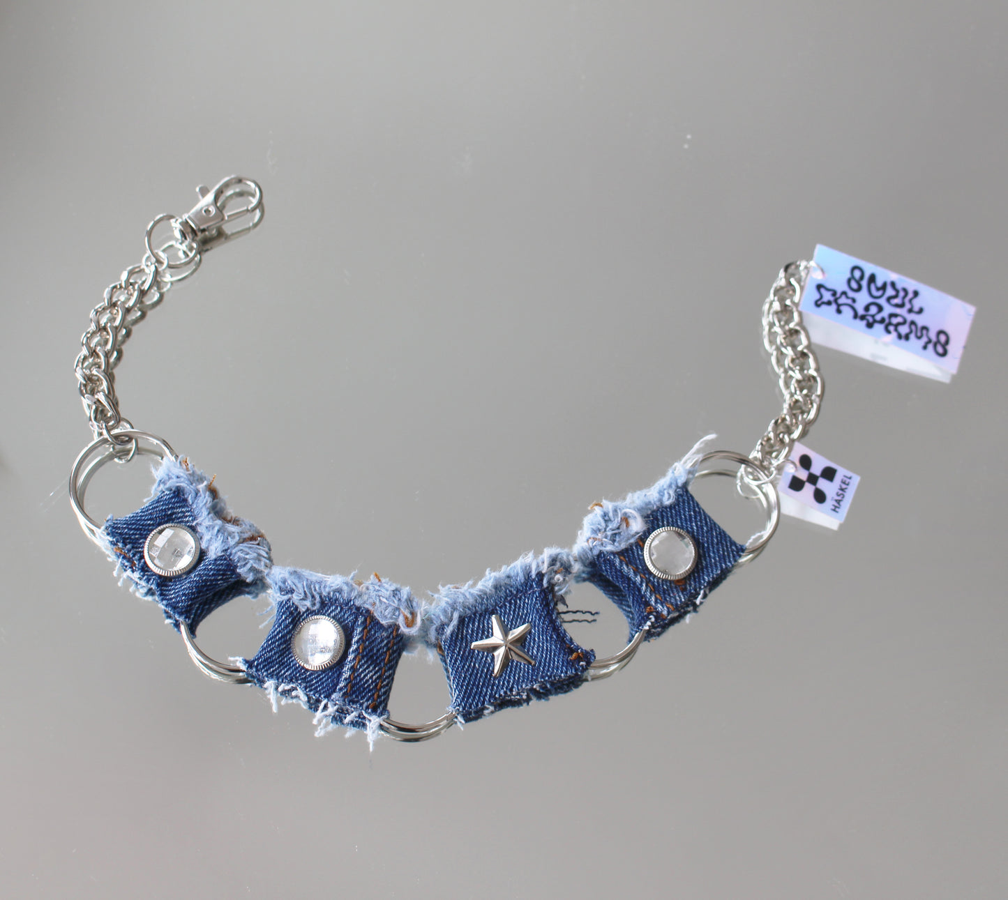 A AB ACHOKER DENIM CHOKER