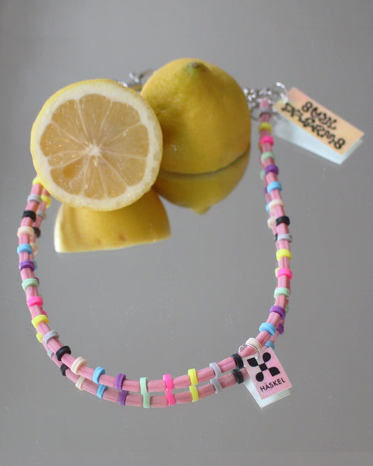 A AB ANEON ROSE NECKLACE