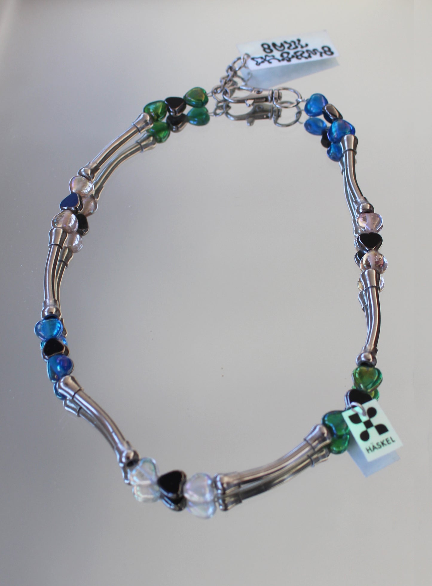 A AB ATUBE HEART BUNT Y2K NECKLACE