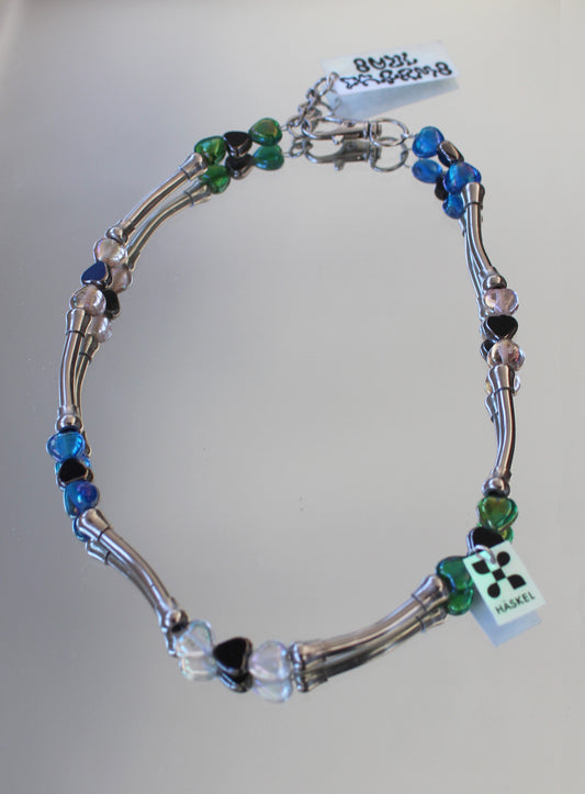 A AB ATUBE HEART BUNT Y2K NECKLACE