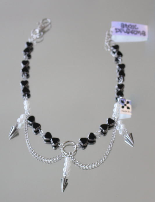 A AB BLACK 2 NECKLACE