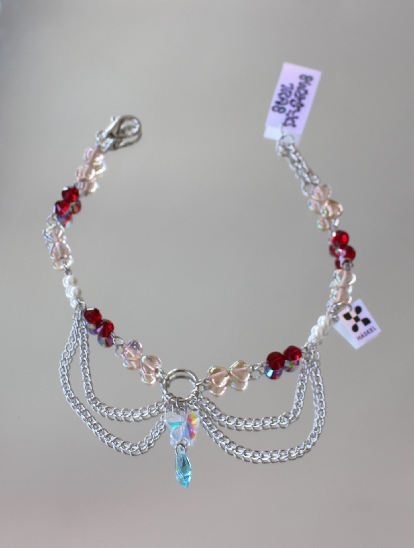A AB CHAIN RED CHOKER