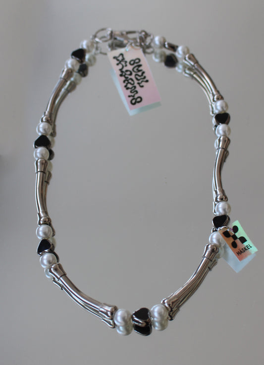 A AB ATUBE HEART BSWEETPEARLS Y2K NECKLACE