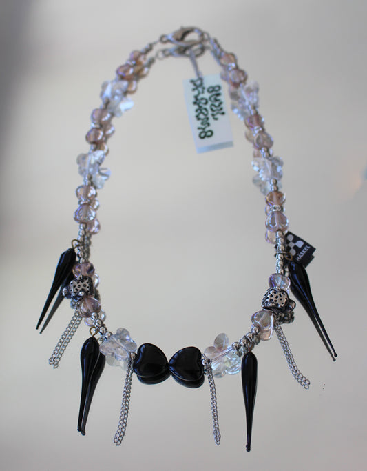 A BI LEPARD PINK NECKLACE
