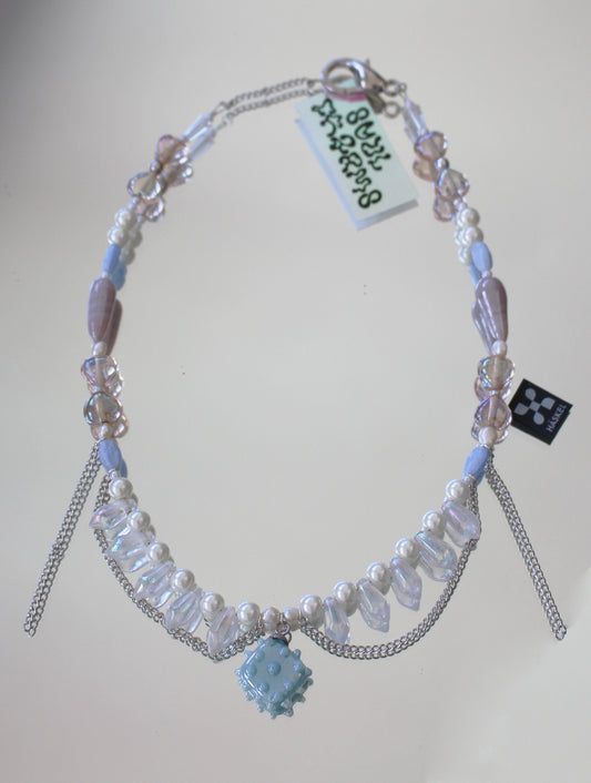 BLUE RAION NECKLACE