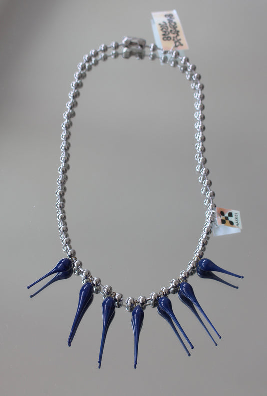 A AB ACHAIN BLUE TEARS NECKLACE