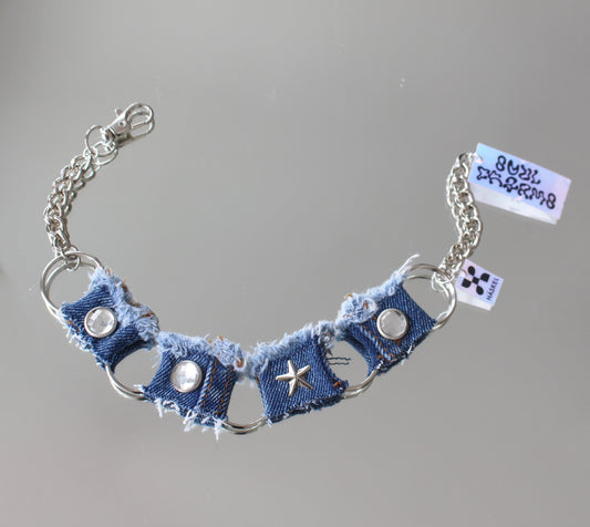 A AB ACHOKER DENIM CHOKER