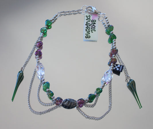 DOUBLE AMATIST NECKLACE