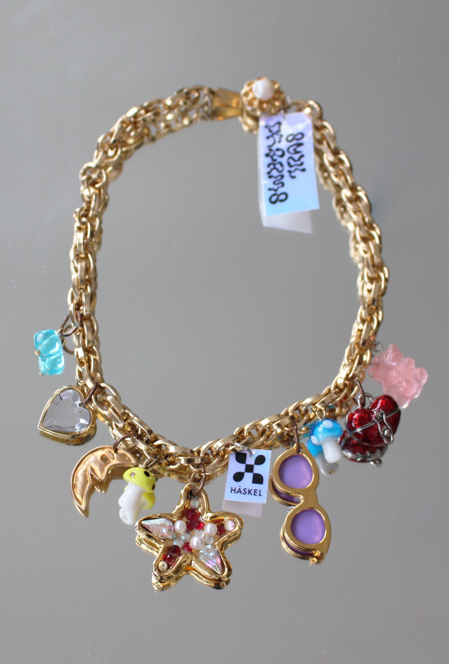 A BI GOLDIE CHARMS NECKLACE