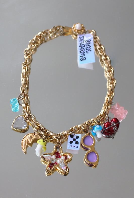 A BI GOLDIE CHARMS NECKLACE