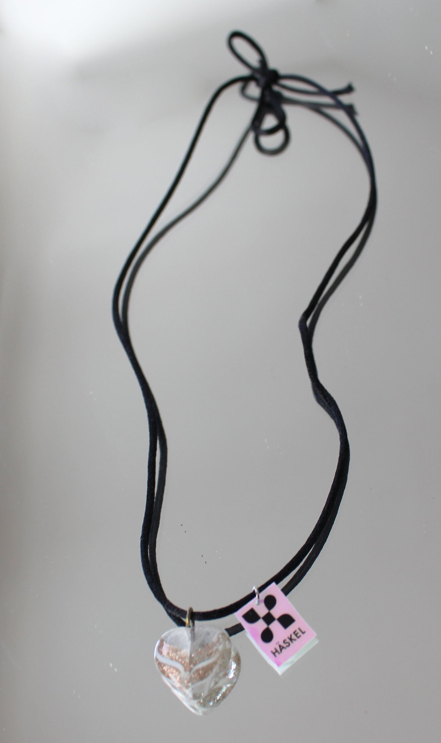 LACE HEART SILVER NECKLACE