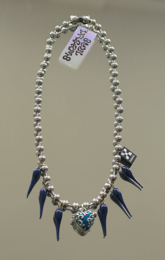 LOCKET BLUE NECKLACE