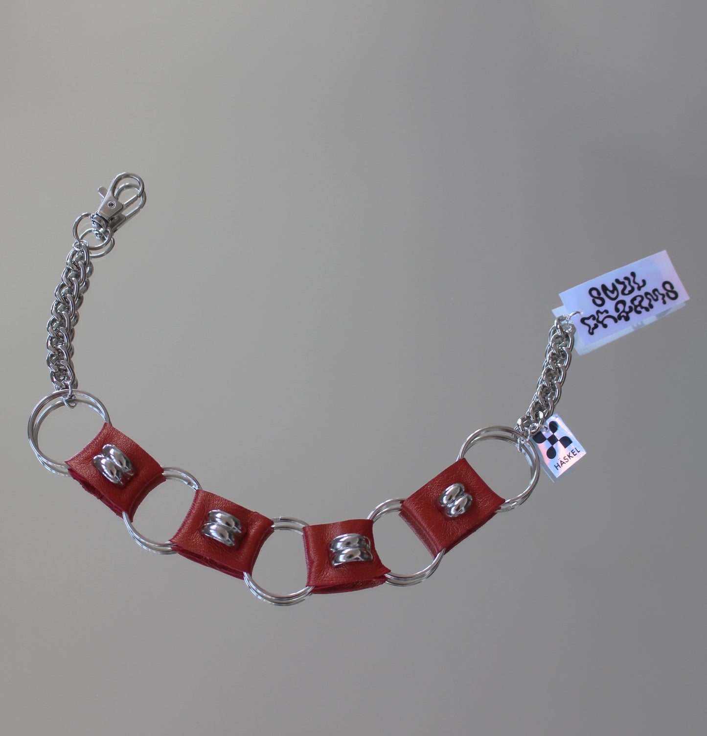 A AB ACHOKER RED LUX CHOKER