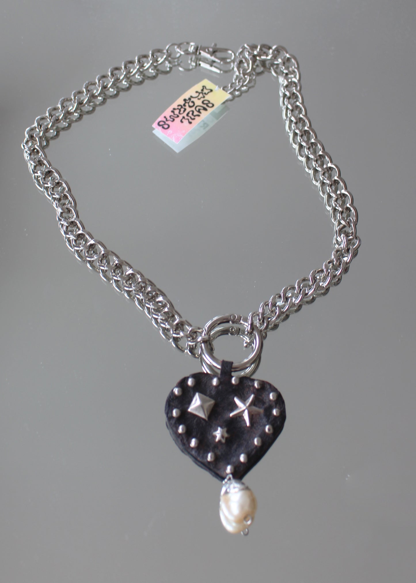 A  ASLETHER PUNK NECKLACE