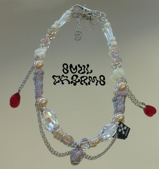 RED TRANSLUCID NECKLACE